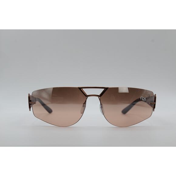 Silhouette 8128 Brown Leather Temple Sunglasses main image 5